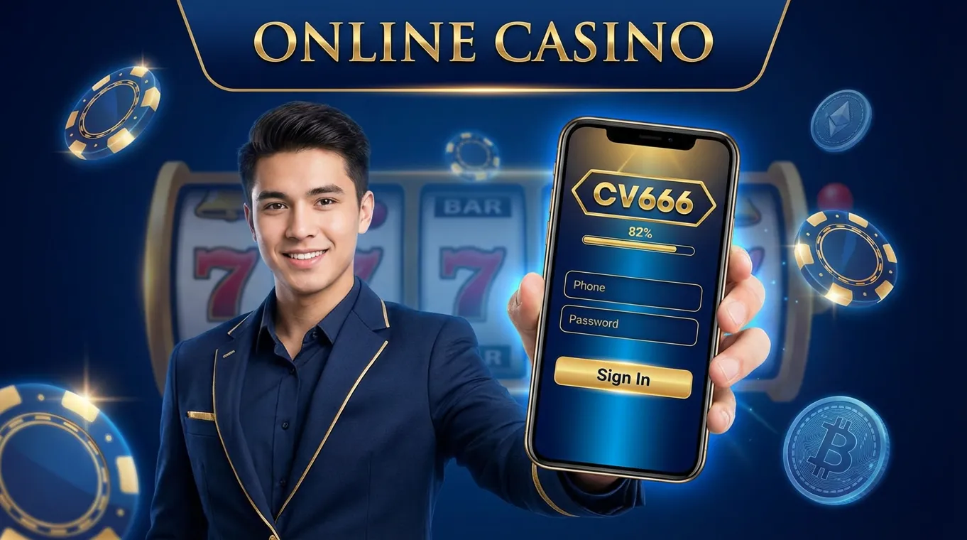 CV666 login banner on smartphone